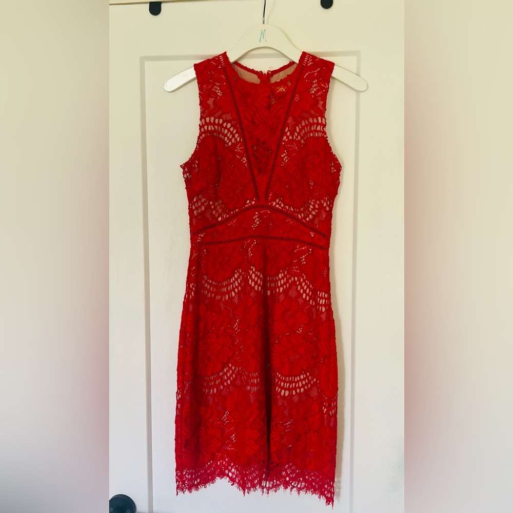 H&M Red Lace Dress